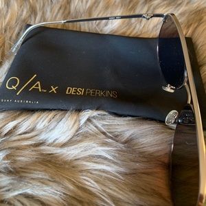 Quay Australia Accessories - Quay x Desi High Key Blue/silver Sunglasses/ Quay Australia Accessories - Quay x Desi High Key Blue/silver Sunglasses/